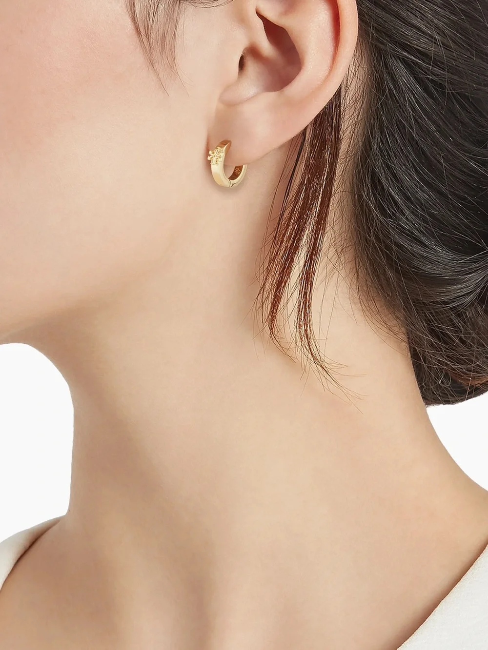 Tory Burch Kira Huggie Hoop Earrings